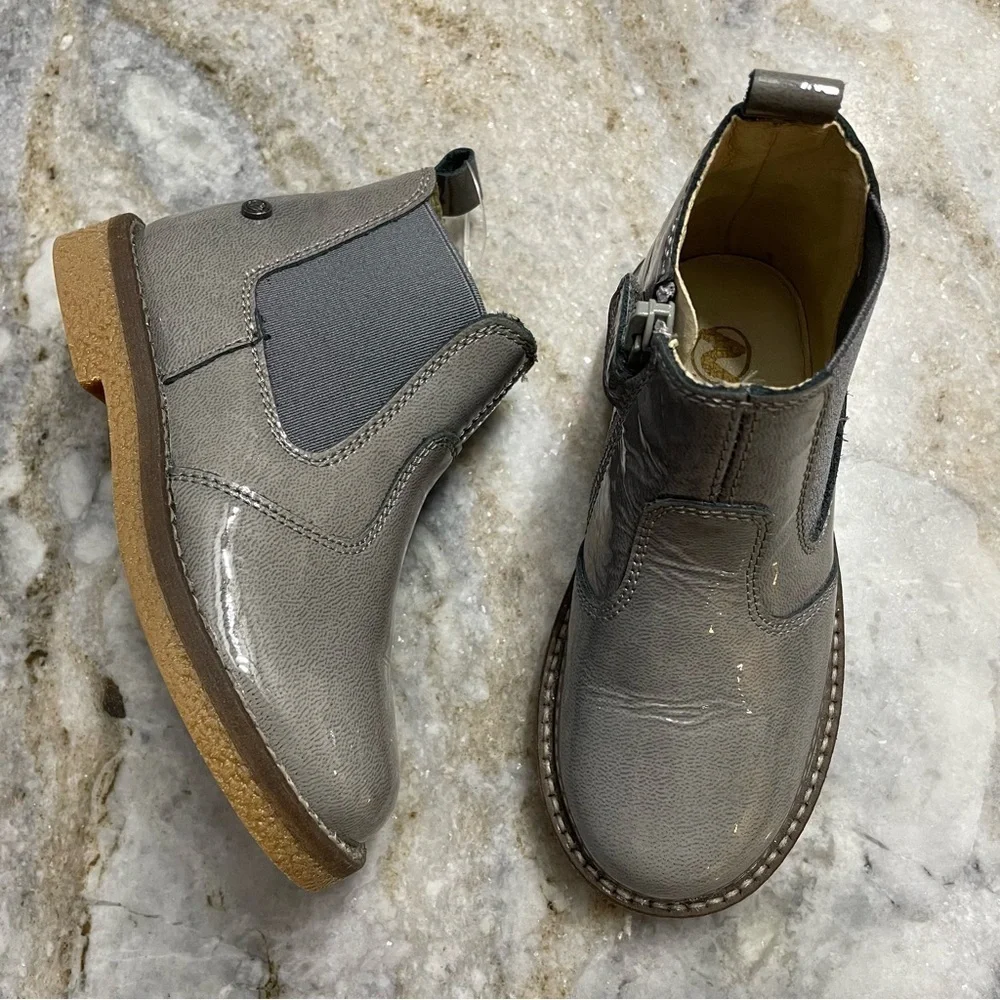 New Kids Naturino Arthur Chelsea Shiny Leather Boots